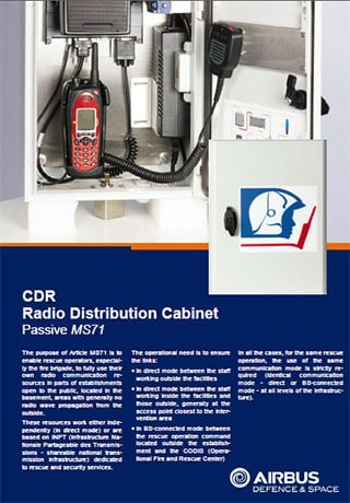 CDR Radio Distribution Cabinet datasheet
