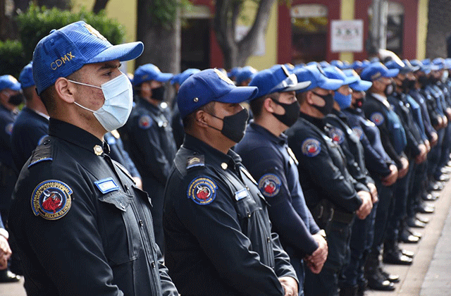 Tlalpan security forces in Mexico