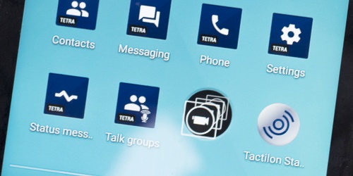 App icons on the screen of a smartphone