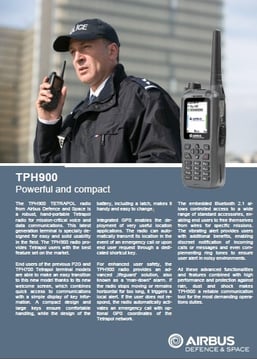 Powerful and compact - TPH900 Tetrapol radio datasheet