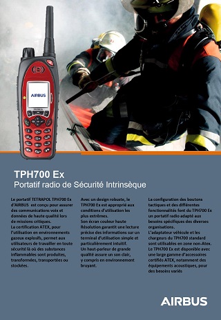 Follow gallery mourning TPH700 Ex Terminal Tetrapol ATEX - Airbus Secure Land Communications